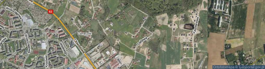 Zdjęcie satelitarne Orzechowa ul.