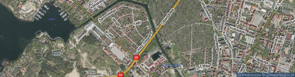 Zdjęcie satelitarne Orlicz-Dreszera Gustawa, gen. ul.