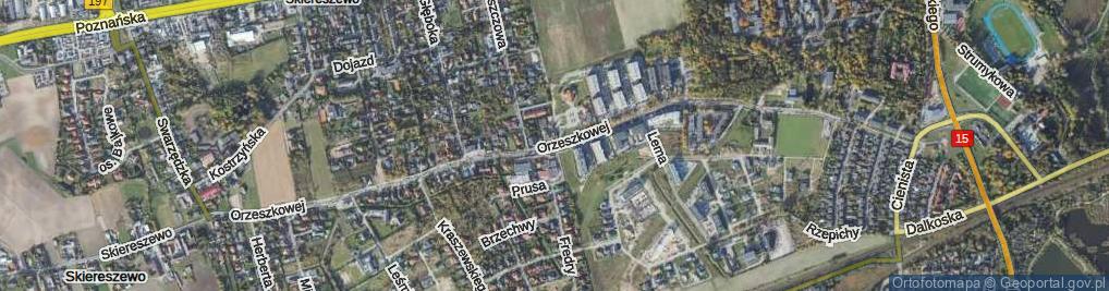 Zdjęcie satelitarne Orzeszkowej Elizy ul.