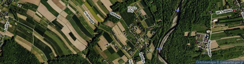 Zdjęcie satelitarne Orzechowa ul.
