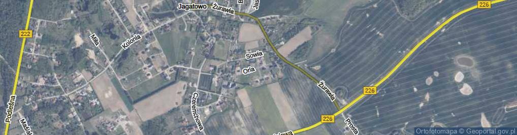 Zdjęcie satelitarne Orla ul.