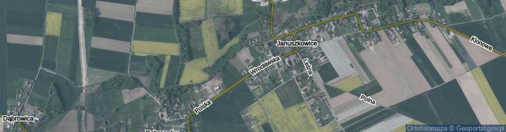 Zdjęcie satelitarne Orzechowa ul.