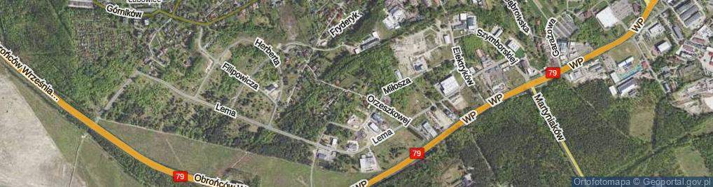 Zdjęcie satelitarne Orzeszkowej Elizy ul.