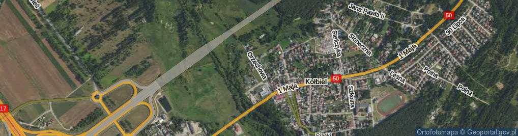 Zdjęcie satelitarne Orzechowa ul.