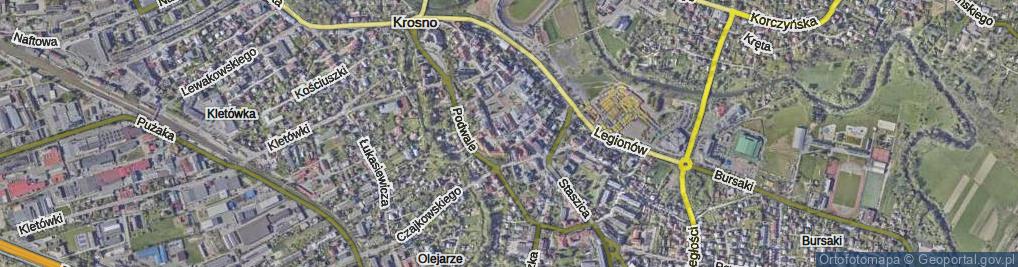 Zdjęcie satelitarne Ordynacka ul.