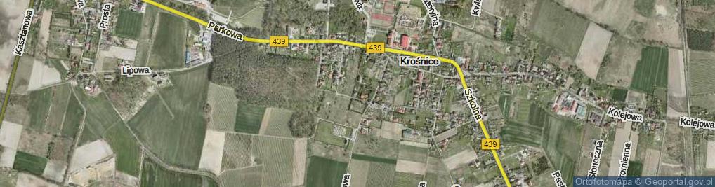 Zdjęcie satelitarne Orzechowa ul.