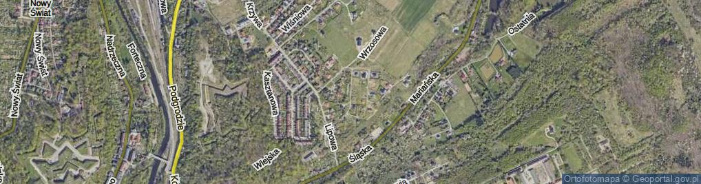 Zdjęcie satelitarne Orzechowa ul.