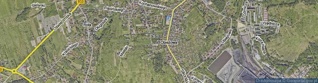 Zdjęcie satelitarne Orzechowa ul.