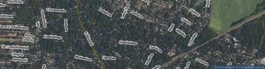 Zdjęcie satelitarne Orzeszkowej Elizy ul.