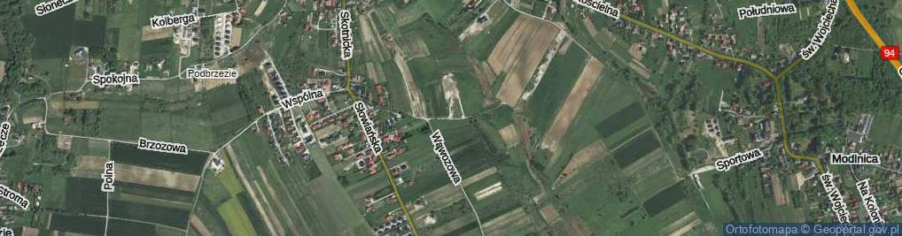 Zdjęcie satelitarne Orzechowa ul.