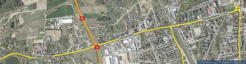 Zdjęcie satelitarne Orzeszkowej Elizy ul.