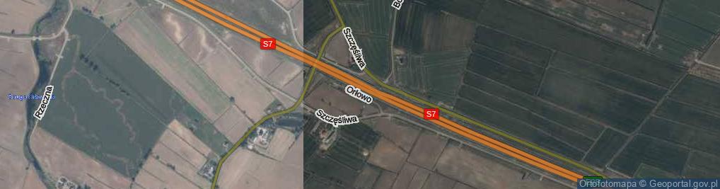 Zdjęcie satelitarne Orłowo ul.