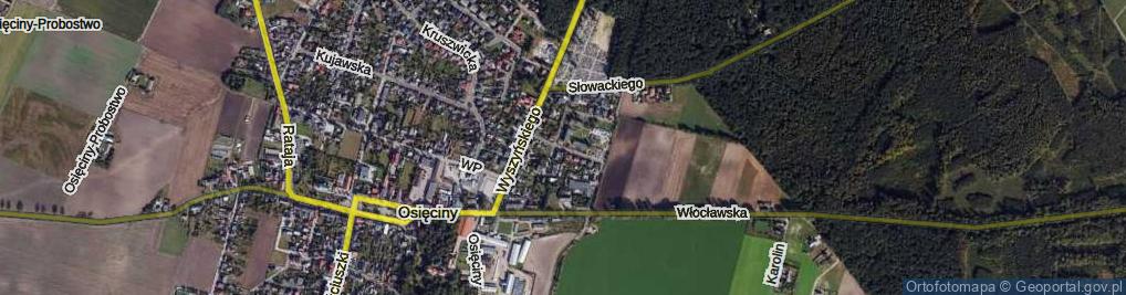 Zdjęcie satelitarne Orzeszkowej Elizy ul.