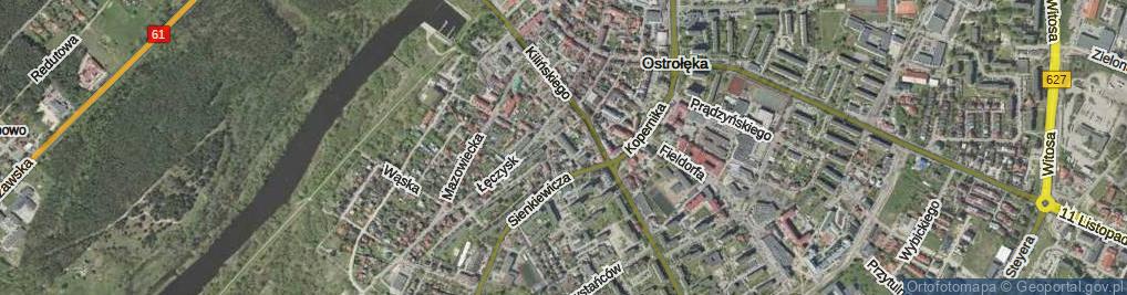 Zdjęcie satelitarne Orzeszkowej Elizy ul.