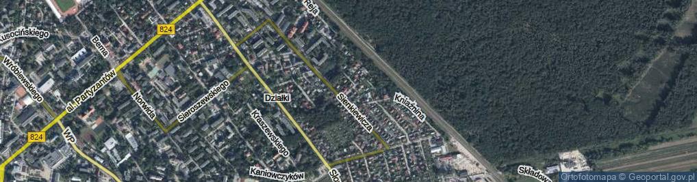 Zdjęcie satelitarne Orzeszkowej Elizy ul.