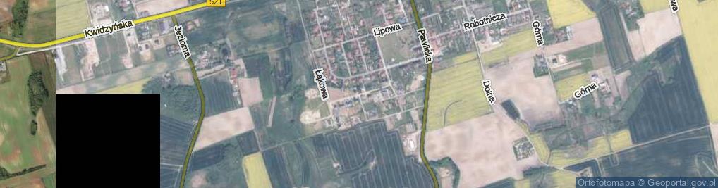 Zdjęcie satelitarne Orzechowa ul.