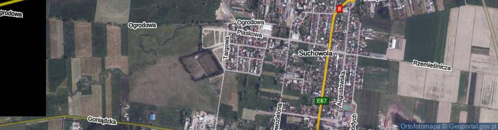 Zdjęcie satelitarne Orzechowa ul.