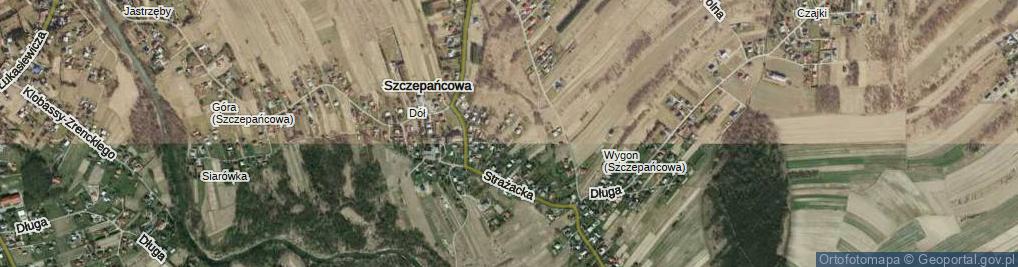 Zdjęcie satelitarne Orzechowa ul.
