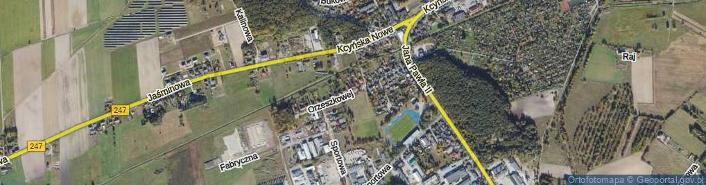 Zdjęcie satelitarne Orzeszkowej Elizy ul.