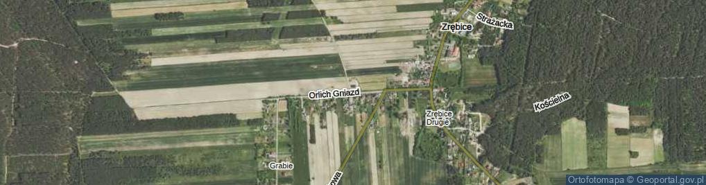 Zdjęcie satelitarne Orlich Gniazd ul.