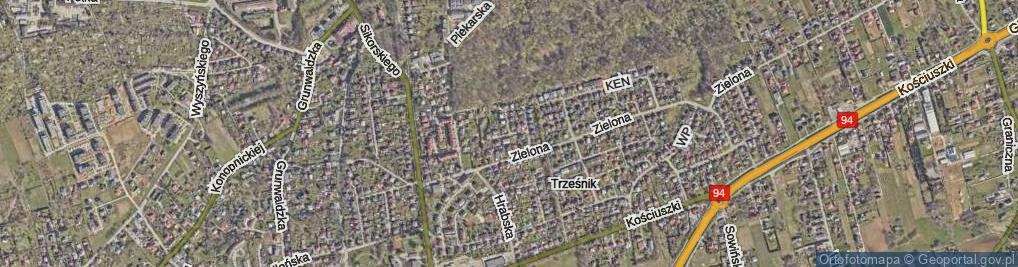 Zdjęcie satelitarne Orląt Łańcuckich ul.