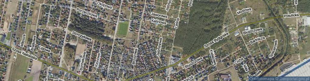 Zdjęcie satelitarne Orzechowa ul.