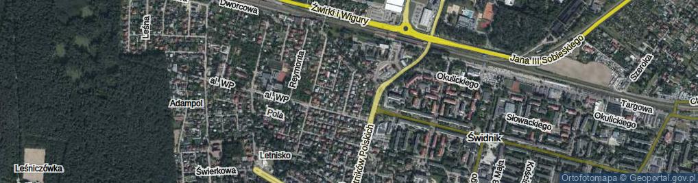 Zdjęcie satelitarne Orzeszkowej Elizy ul.