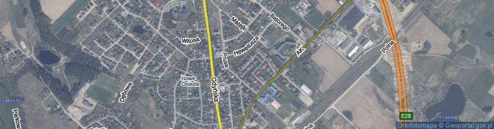 Zdjęcie satelitarne Orzeszkowej Elizy ul.