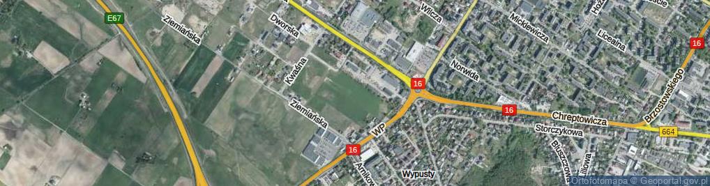 Zdjęcie satelitarne Osadnicza ul.