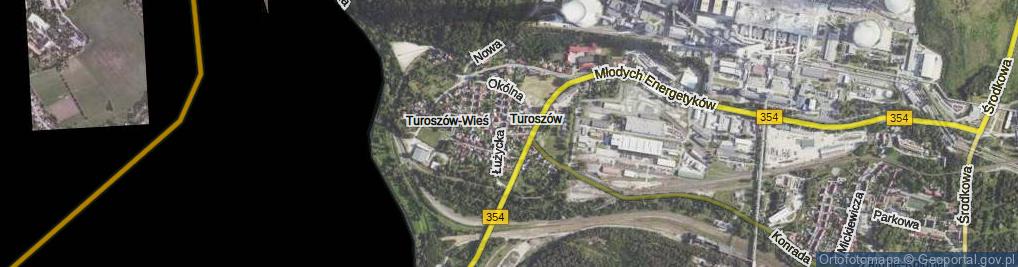 Zdjęcie satelitarne Osadnicza ul.