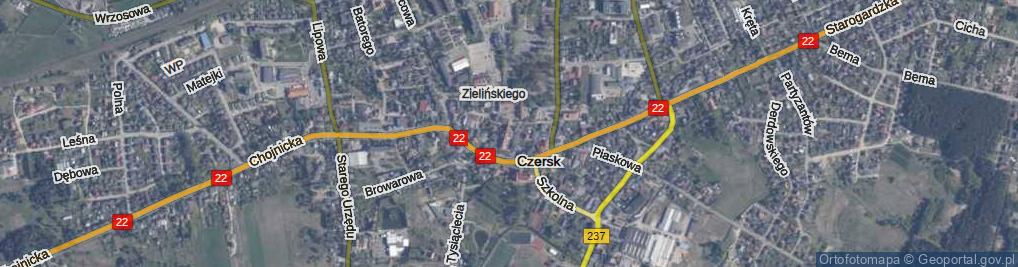 Zdjęcie satelitarne Ostrowskiego Józefa ul.