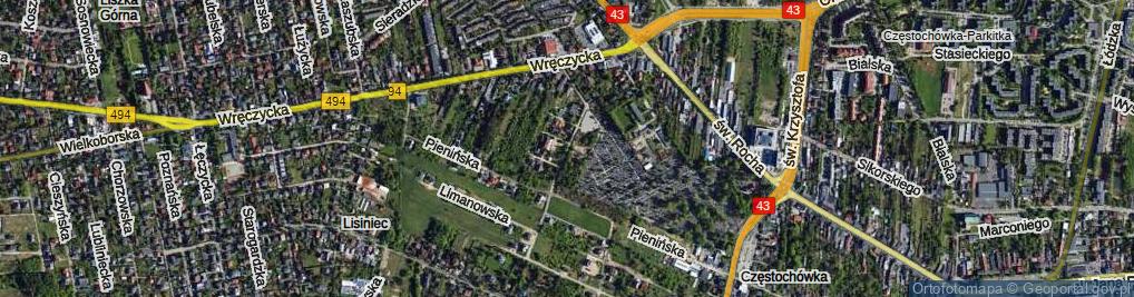 Zdjęcie satelitarne Ostrowska ul.
