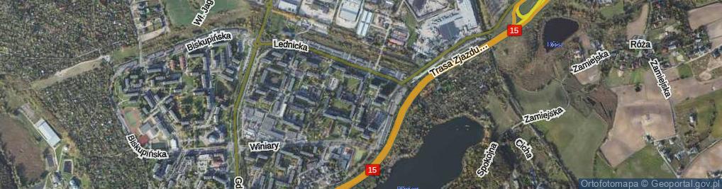 Zdjęcie satelitarne Osiedle Piastowskie os.