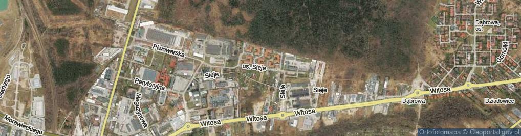 Zdjęcie satelitarne Osiedle Sieje os.
