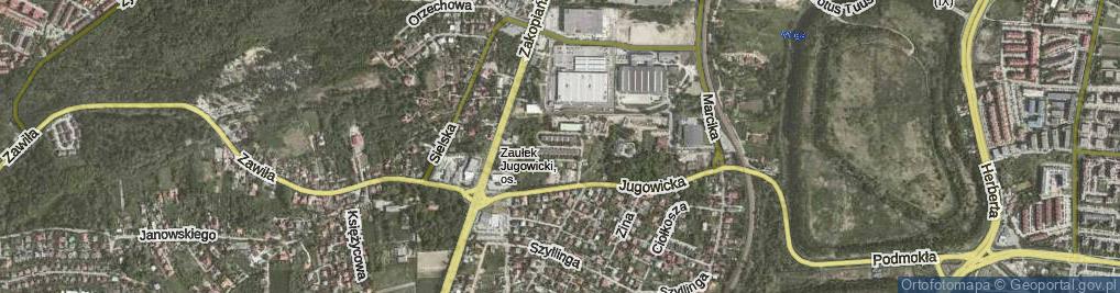 Zdjęcie satelitarne Osiedle Zaułek Jugowicki os.