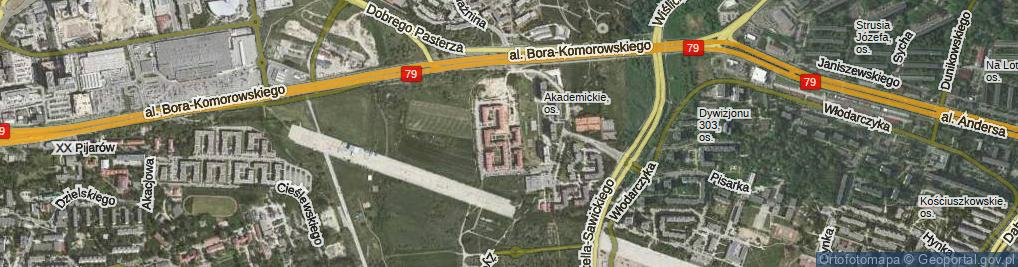 Zdjęcie satelitarne Osiedle Akademickie os.