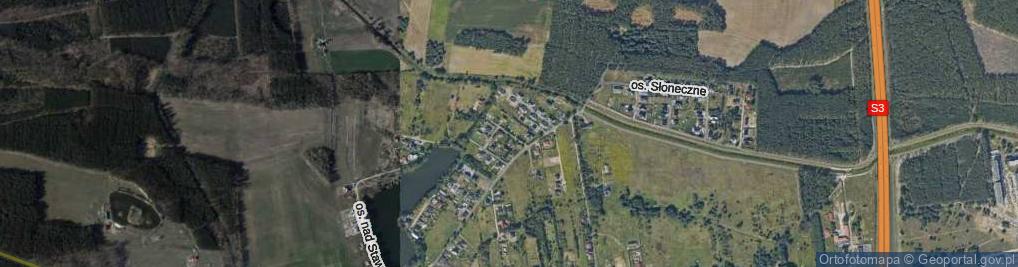 Zdjęcie satelitarne Osiedle Leśne os.