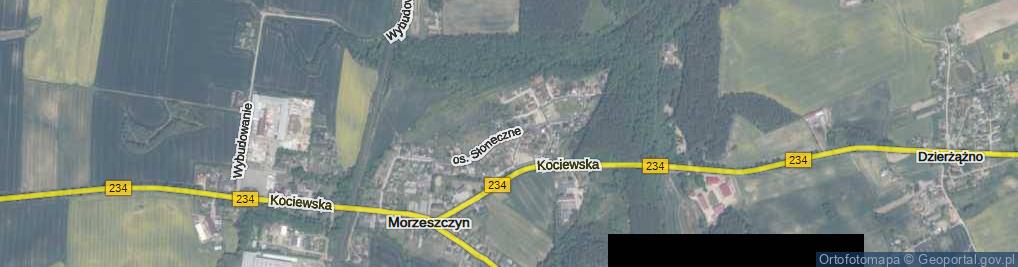 Zdjęcie satelitarne Osiedle Słoneczne os.