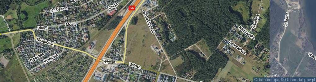 Zdjęcie satelitarne Osiedle Pod Lasem os.