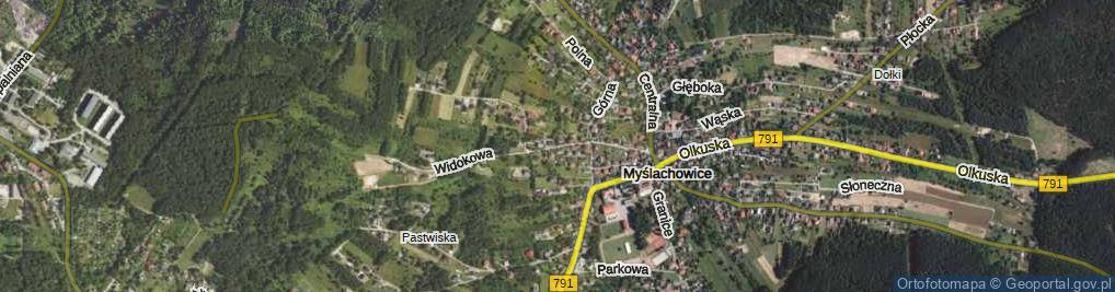 Zdjęcie satelitarne Ostra Góra ul.