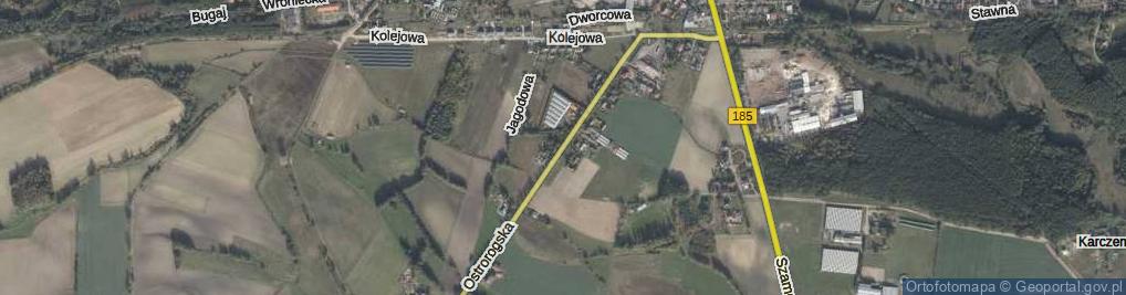 Zdjęcie satelitarne Ostrorogska ul.