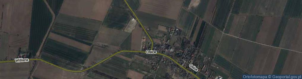 Zdjęcie satelitarne Osice ul.