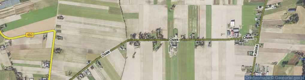 Zdjęcie satelitarne Osiek ul.