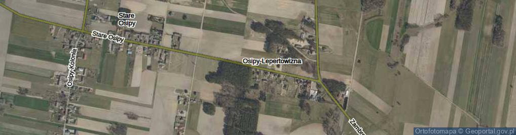 Zdjęcie satelitarne Osipy-Lepertowizna ul.