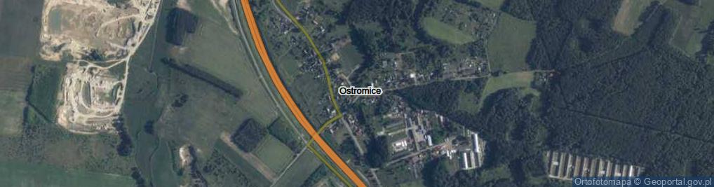 Zdjęcie satelitarne Ostromice ul.