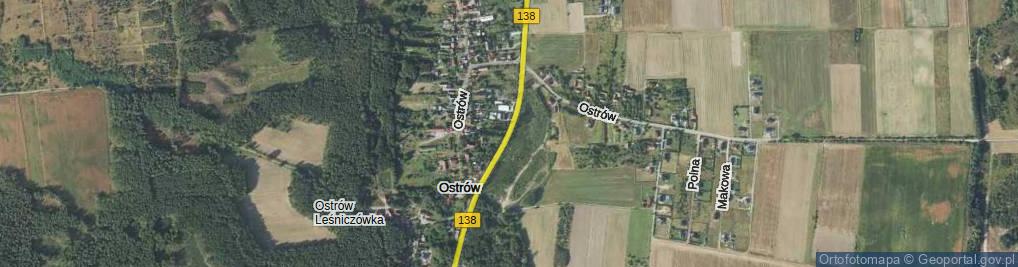 Zdjęcie satelitarne Ostrów ul.