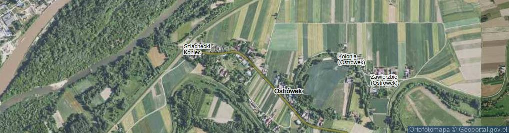 Zdjęcie satelitarne Ostrówek ul.