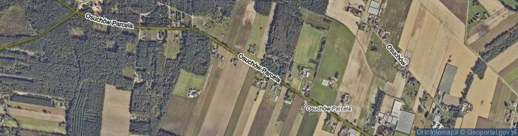 Zdjęcie satelitarne Osuchów-Parcela ul.