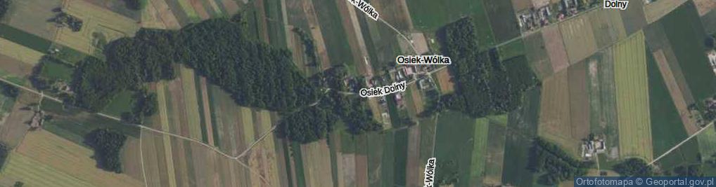 Zdjęcie satelitarne Osiek Dolny ul.