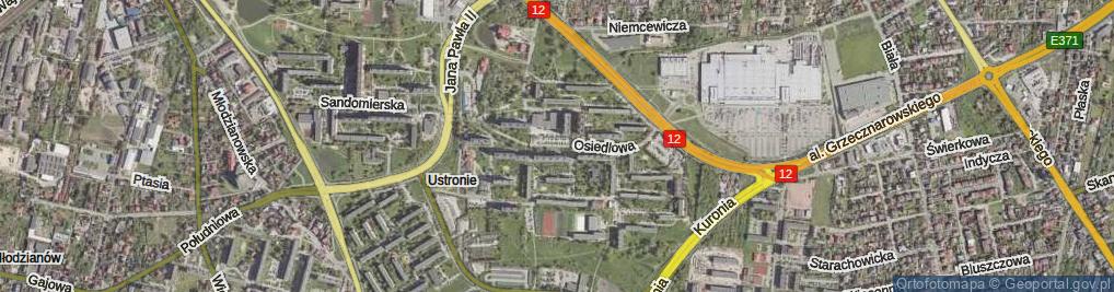 Zdjęcie satelitarne Osiedlowa ul.
